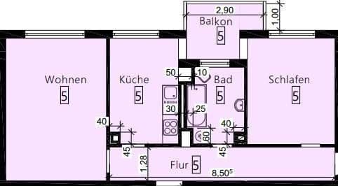 Pronájem bytu 3+1 81 m², Ringstr. 11, Walldürn, Bádensko-Württembersko Pronájem bytu 3+1 81 m², Ringstr. 11, Walldürn, Bádensko-Württembersko