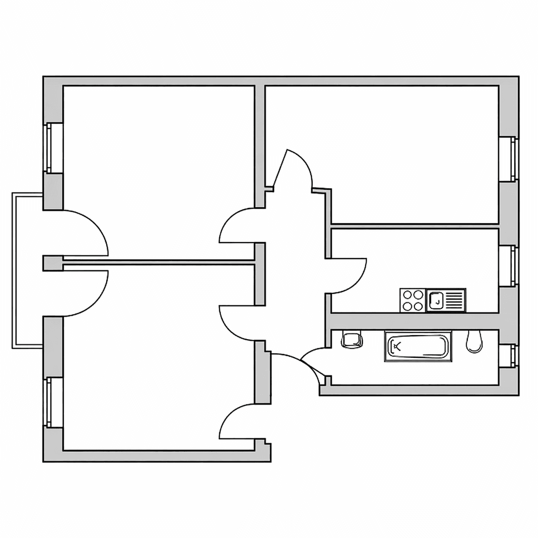 Prodej bytu 3+1 79 m², Marienstr., Berlin, Berlín Prodej bytu 3+1 79 m², Marienstr., Berlin, Berlín