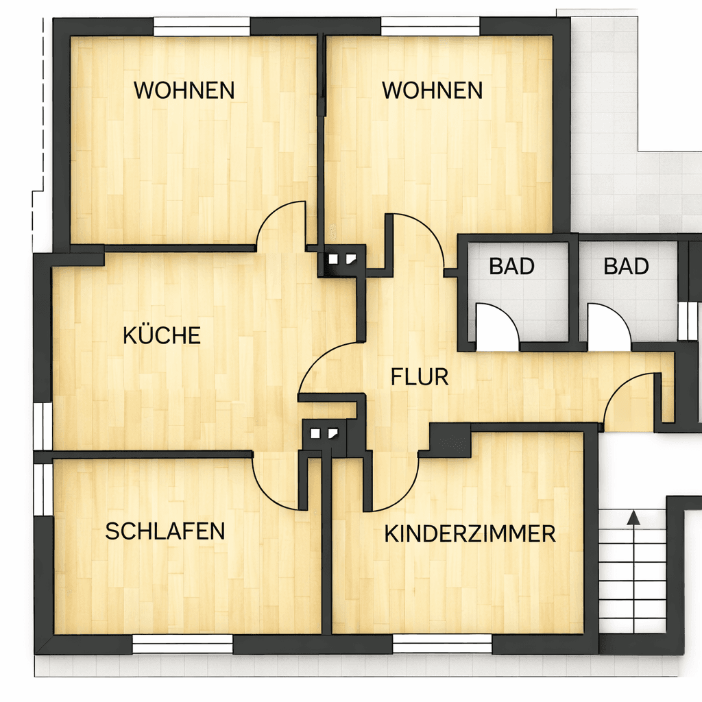 Pronájem bytu 4+1 86 m², Melle, Dolní Sasko Pronájem bytu 4+1 86 m², Melle, Dolní Sasko