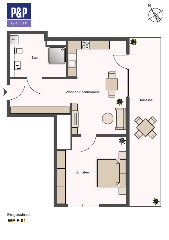 Pronájem bytu 2+1 63 m², Lange Straße 65, Fürth, Bavorsko Pronájem bytu 2+1 63 m², Lange Straße 65, Fürth, Bavorsko