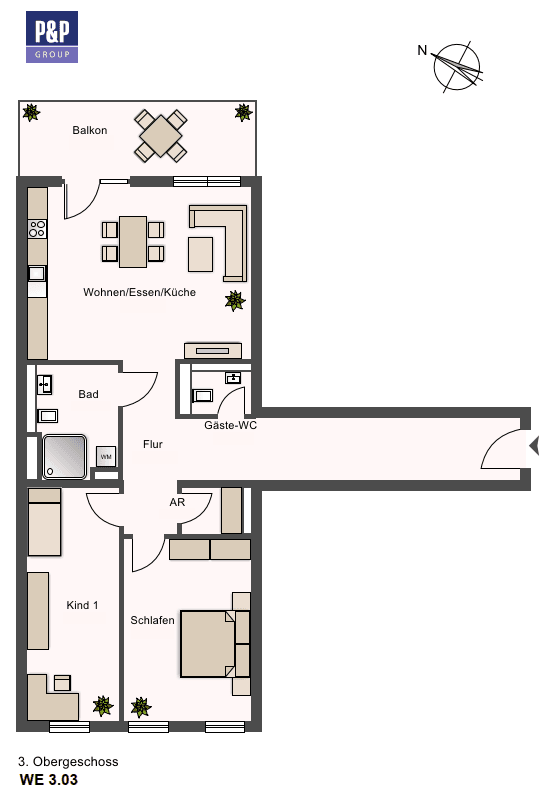 Pronájem bytu 3+1 90 m², Lange Straße 65, Fürth, Bavorsko Pronájem bytu 3+1 90 m², Lange Straße 65, Fürth, Bavorsko