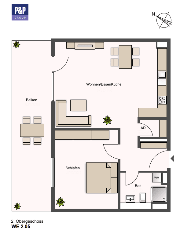 Pronájem bytu 2+1 66 m², Lange Straße 65, Fürth, Bavorsko Pronájem bytu 2+1 66 m², Lange Straße 65, Fürth, Bavorsko