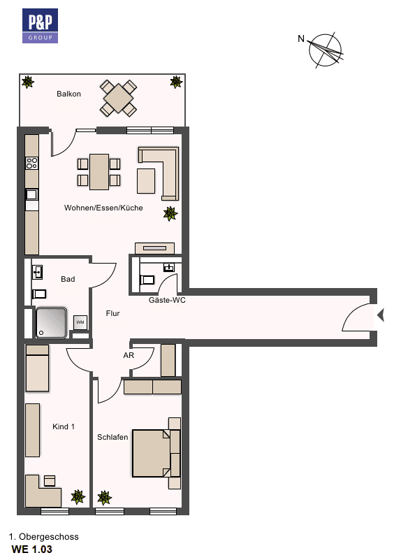 Pronájem bytu 3+1 90 m², Lange Straße 65, Fürth, Bavorsko Pronájem bytu 3+1 90 m², Lange Straße 65, Fürth, Bavorsko