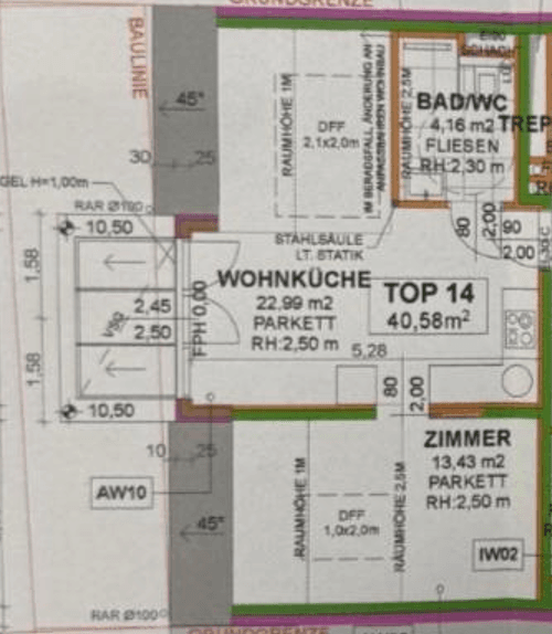 Pronájem bytu 2+1 41 m², Feldkellergasse 16, Wien, Wien Pronájem bytu 2+1 41 m², Feldkellergasse 16, Wien, Wien