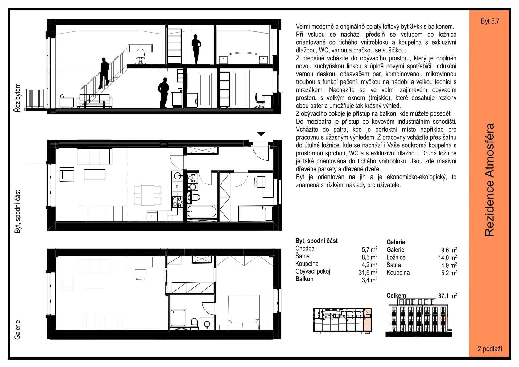 Pronájem bytu 3+kk 84 m², Ambrožova, Praha, Praha Pronájem bytu 3+kk 84 m², Ambrožova, Praha, Praha
