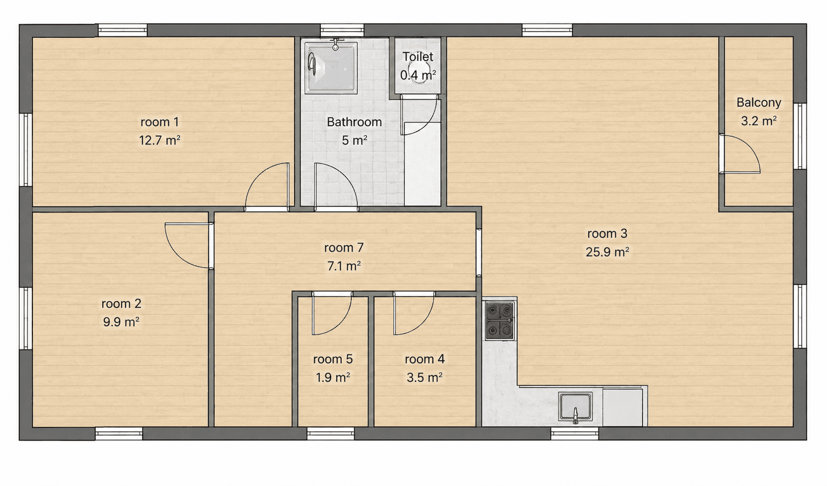 Pronájem bytu 3+kk 75 m², Zdiměřická, Praha, Praha Pronájem bytu 3+kk 75 m², Zdiměřická, Praha, Praha