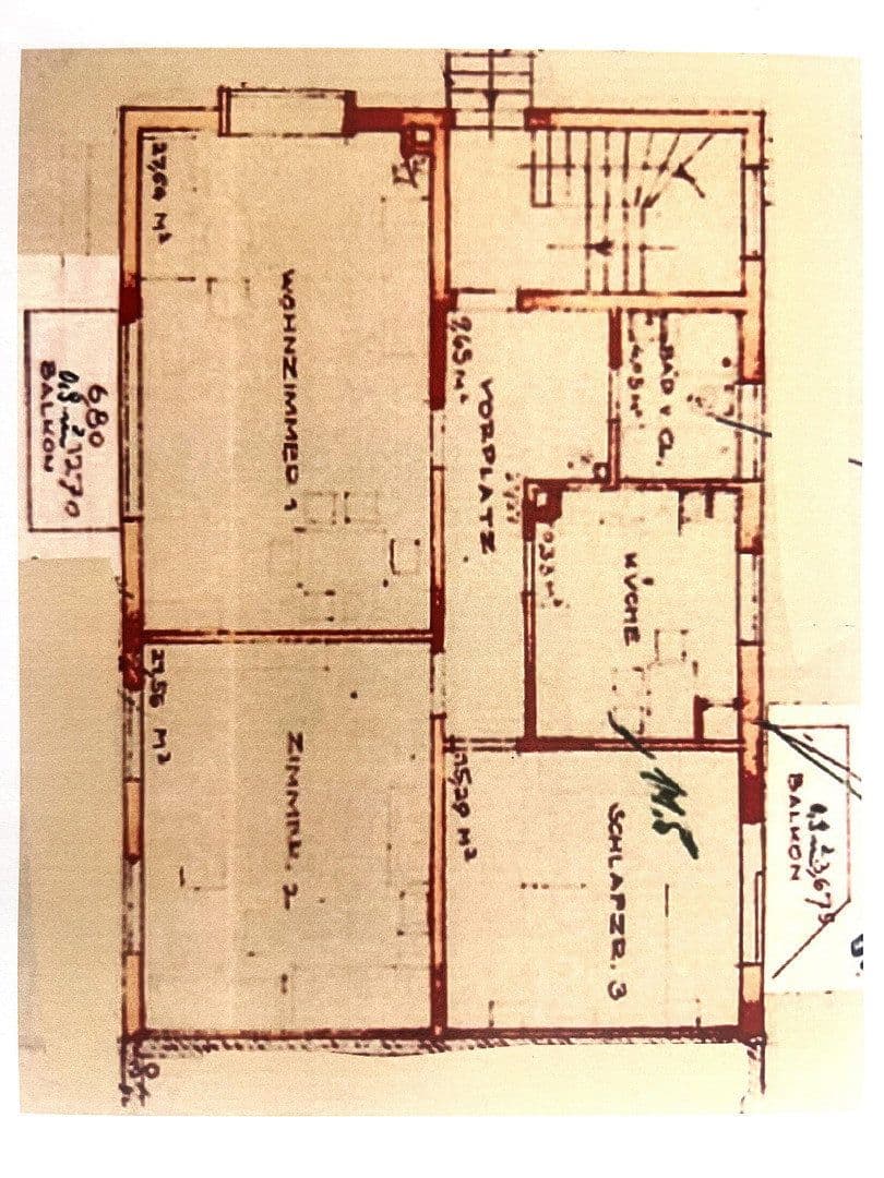 Pronájem bytu 3+1 95 m², Herzogenriedstraße 23, Mannheim, Bádensko-Württembersko Pronájem bytu 3+1 95 m², Herzogenriedstraße 23, Mannheim, Bádensko-Württembersko