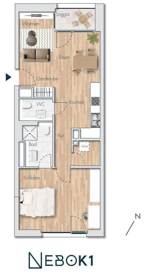 Pronájem bytu 2+1 59 m², Frei-Otto-Straße 14, Heilbronn, Bádensko-Württembersko Pronájem bytu 2+1 59 m², Frei-Otto-Straße 14, Heilbronn, Bádensko-Württembersko
