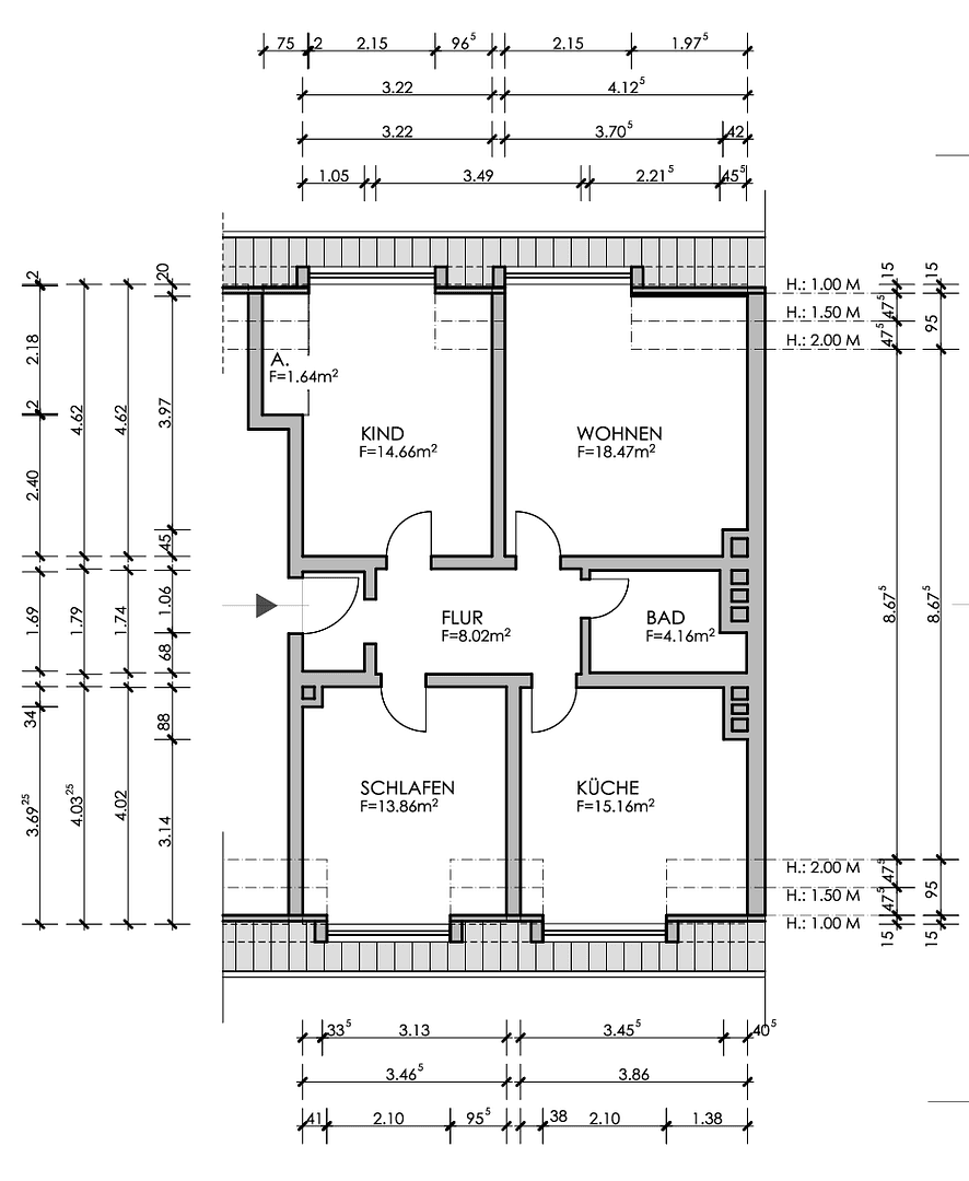 Prodej bytu 3+1 75 m², Kreuzstraße, Osnabrück, Dolní Sasko Prodej bytu 3+1 75 m², Kreuzstraße, Osnabrück, Dolní Sasko