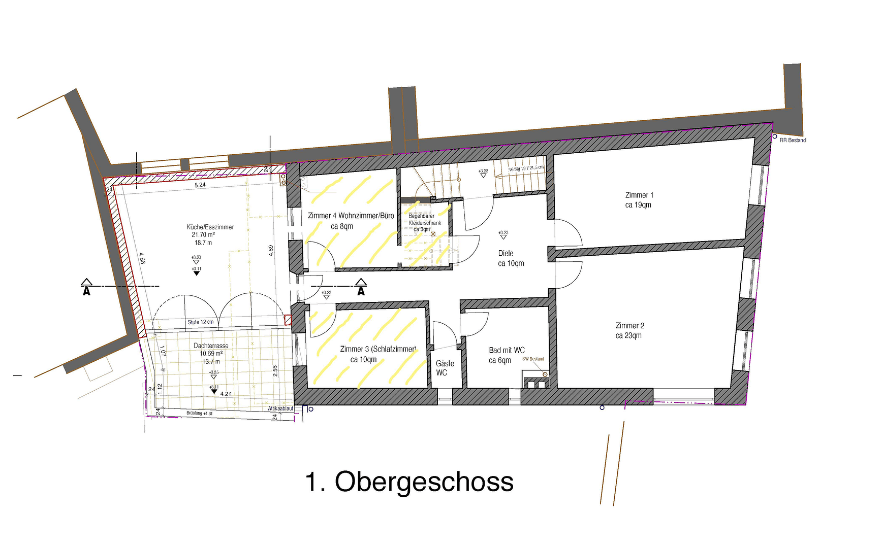 Pronájem bytu 112 m², Predigerberg 14, Augsburg, Bavorsko Pronájem bytu 112 m², Predigerberg 14, Augsburg, Bavorsko