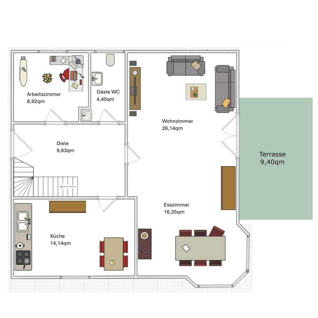 Prodej domu 140 m², pozemek 306 m², Achim, Dolní Sasko Prodej domu 140 m², pozemek 306 m², Achim, Dolní Sasko