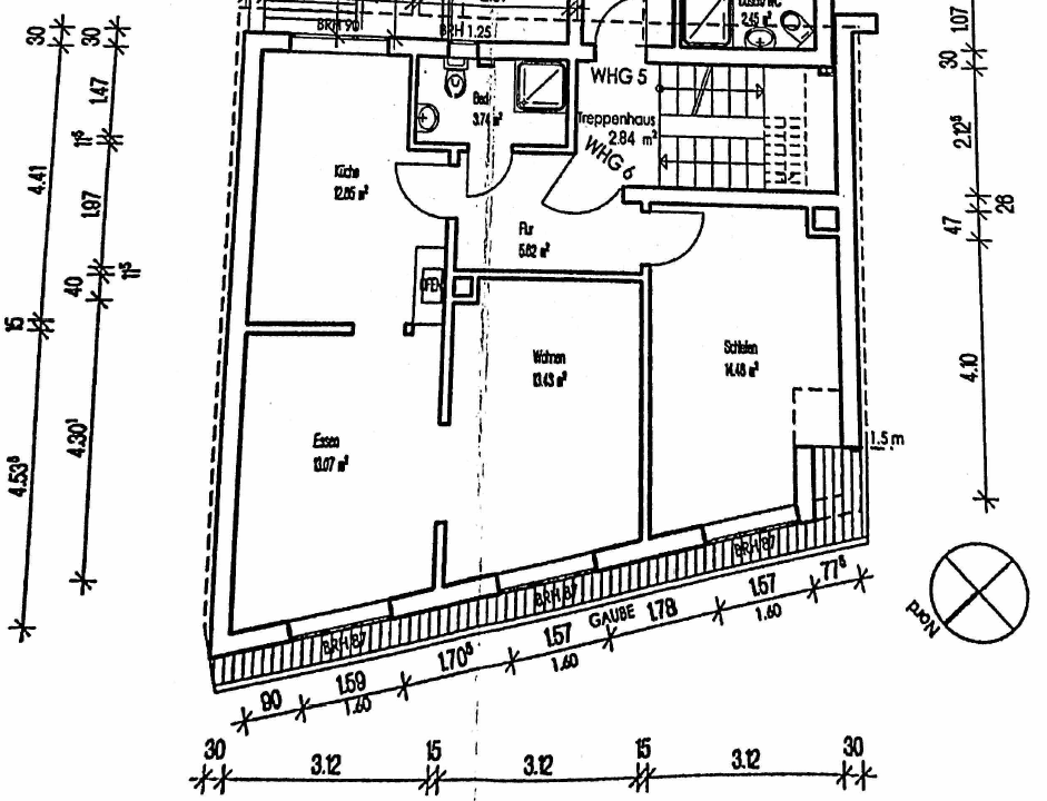 Pronájem bytu 2+kk 64 m², Ringstraße 9, Ilvesheim, Bádensko-Württembersko Pronájem bytu 2+kk 64 m², Ringstraße 9, Ilvesheim, Bádensko-Württembersko