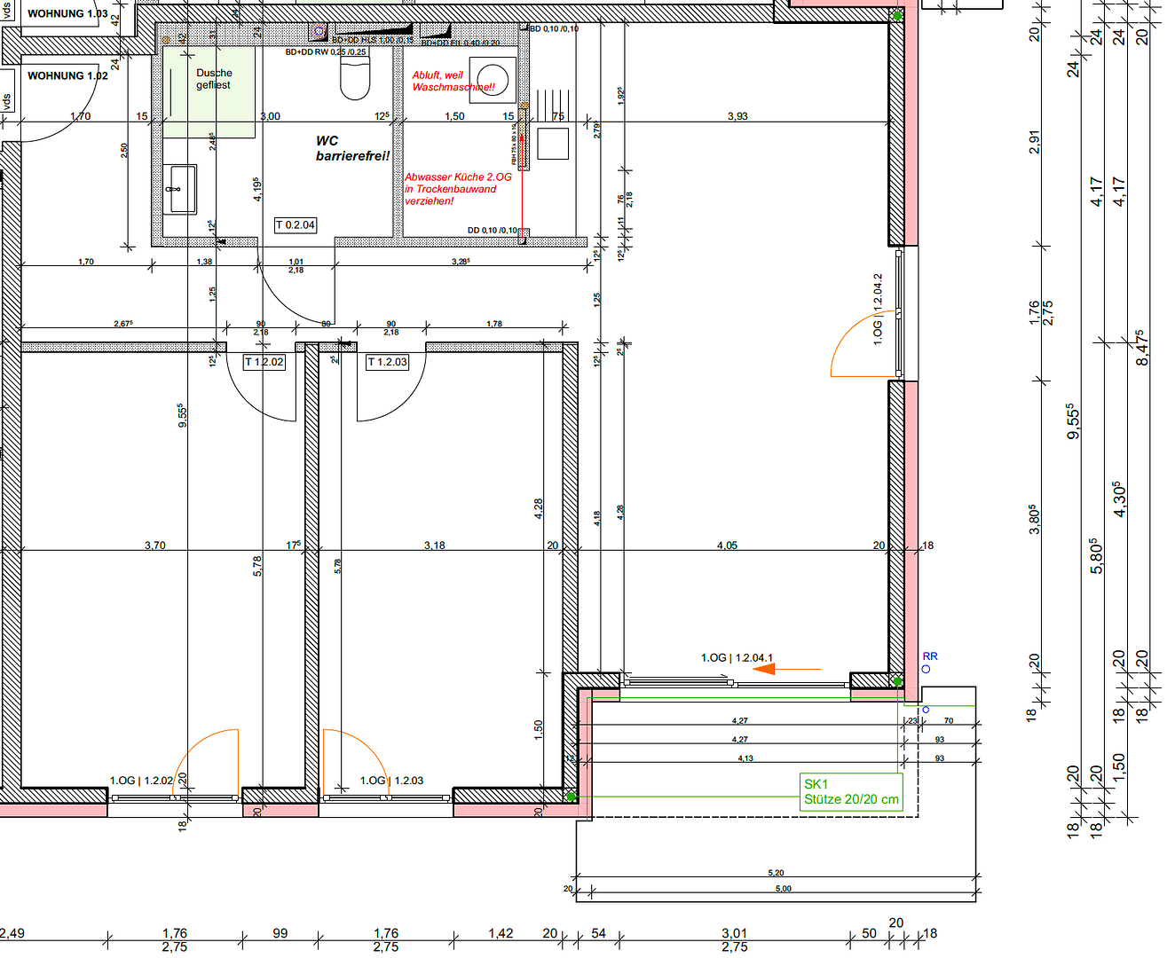 Pronájem bytu 3+1 108 m², Scheckertstrasse 2, Zell am Main, Bavorsko Pronájem bytu 3+1 108 m², Scheckertstrasse 2, Zell am Main, Bavorsko