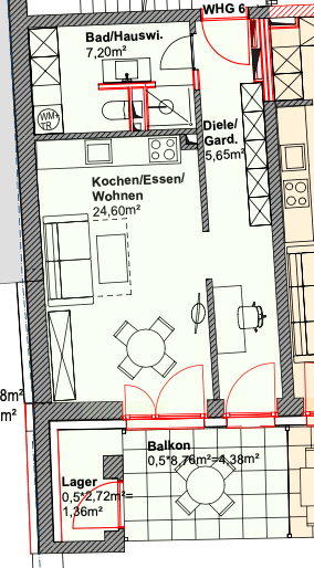 Pronájem bytu 1+kk 41 m², Fischergasse 3, Eggenfelden, Bavorsko Pronájem bytu 1+kk 41 m², Fischergasse 3, Eggenfelden, Bavorsko