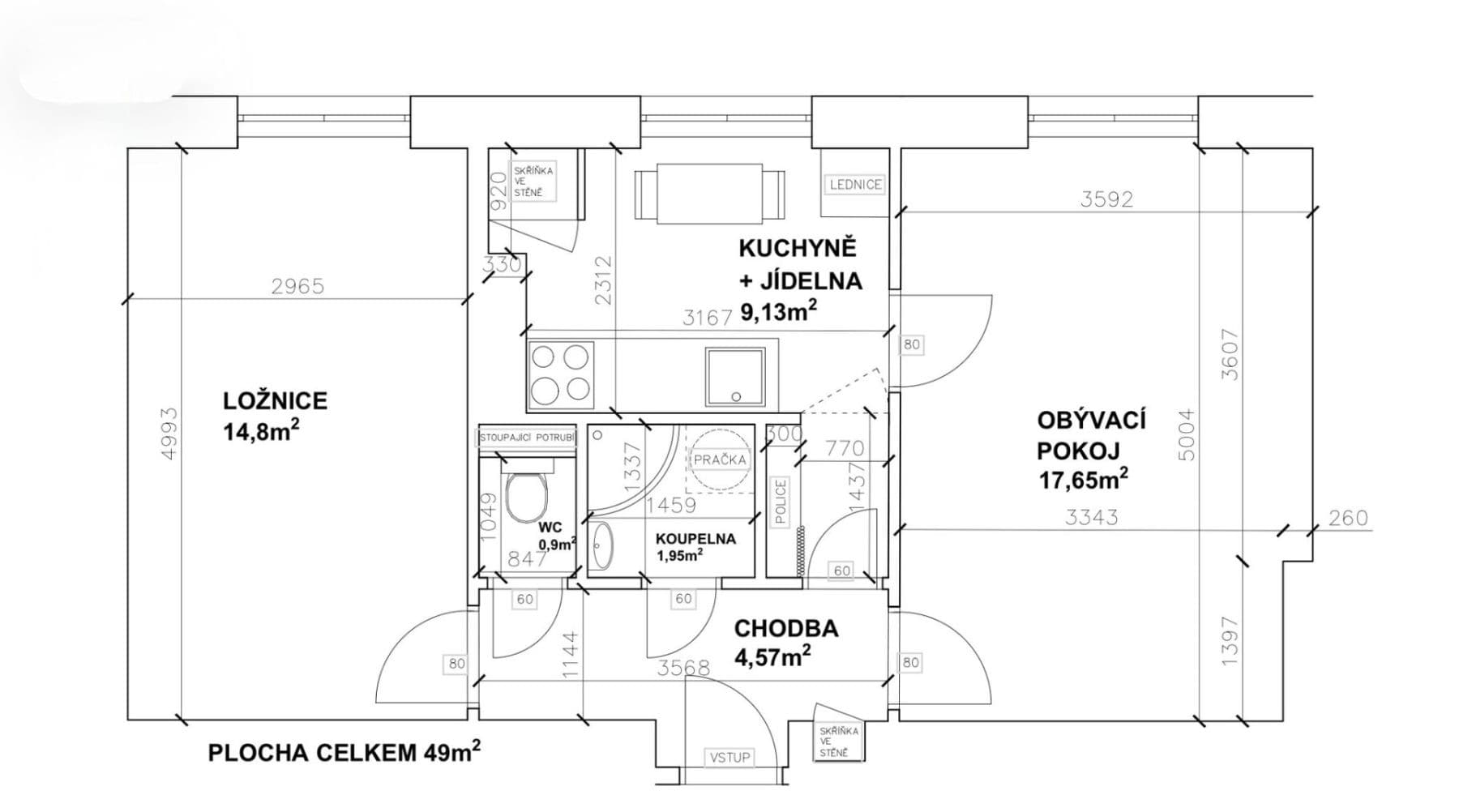 Prodej bytu 2+1 49 m², Družstevní, Týnec nad Sázavou, Středočeský kraj Prodej bytu 2+1 49 m², Družstevní, Týnec nad Sázavou, Středočeský kraj
