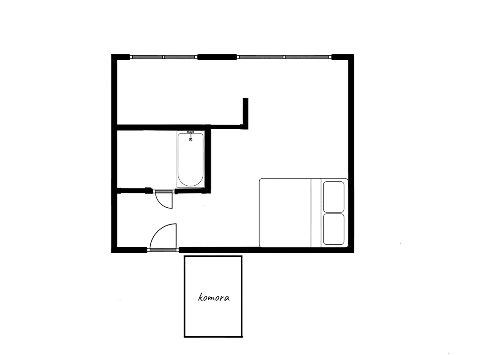 Pronájem bytu 1+kk 30 m², Nádražní, Příbram, Středočeský kraj Pronájem bytu 1+kk 30 m², Nádražní, Příbram, Středočeský kraj