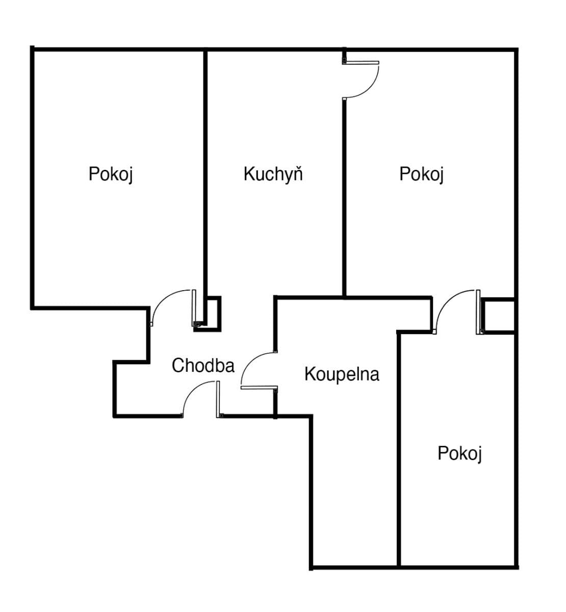 Prodej bytu 3+1 79 m², Na Neklance, Praha, Praha Prodej bytu 3+1 79 m², Na Neklance, Praha, Praha