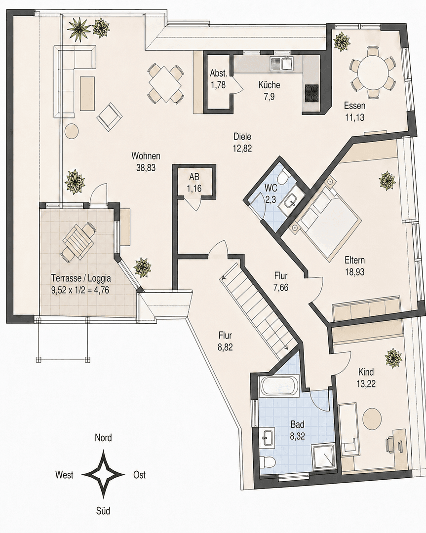 Pronájem bytu 4+kk 138 m², Fürstenfeldbruck, Bavorsko Pronájem bytu 4+kk 138 m², Fürstenfeldbruck, Bavorsko