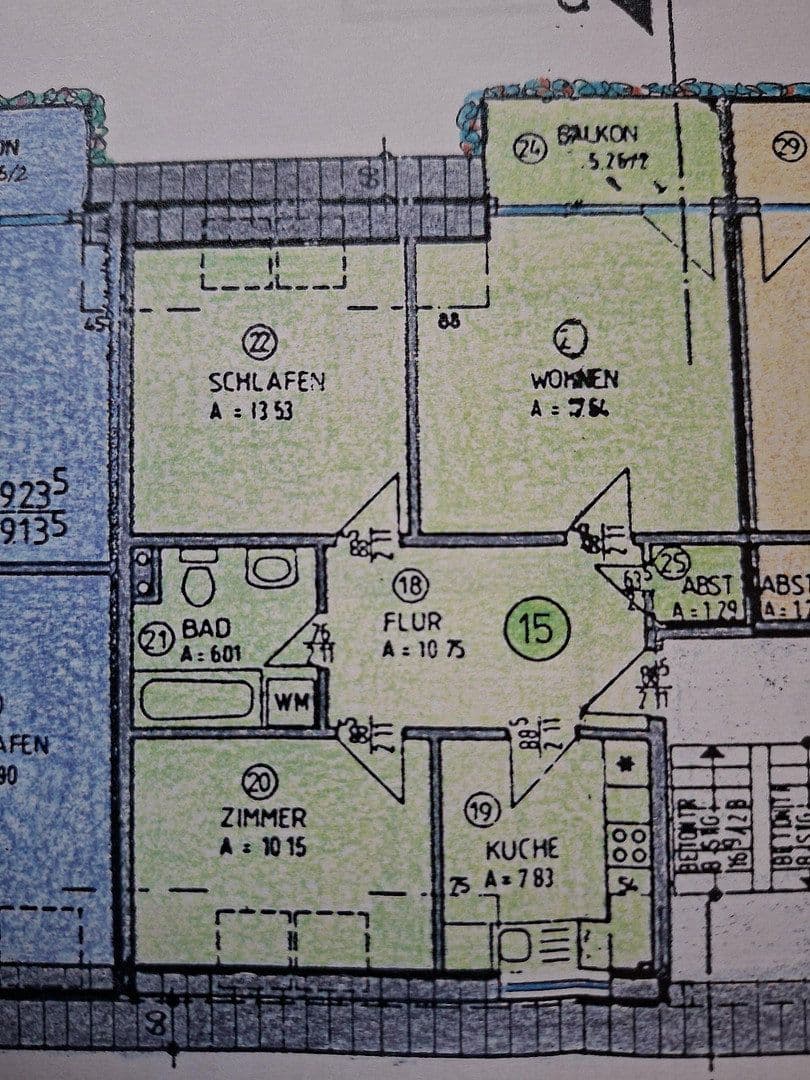 Prodej bytu 3+1 71 m², Neumünster, Šlesvicko-Holštýnsko Prodej bytu 3+1 71 m², Neumünster, Šlesvicko-Holštýnsko