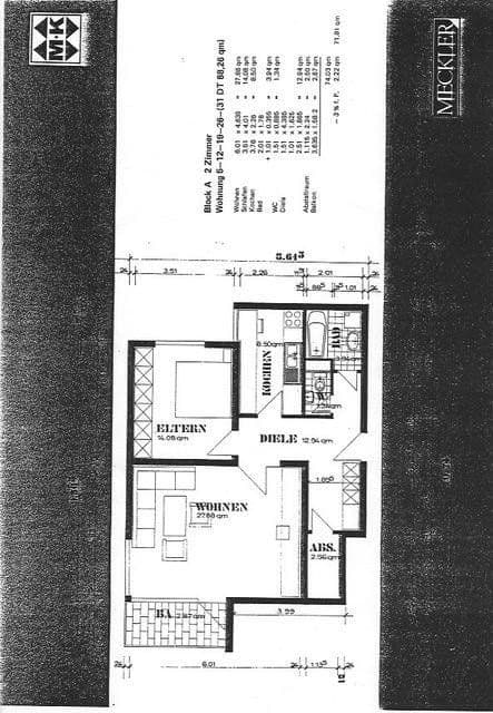 Prodej bytu 2+1 72 m², Güldensteinstraße 22, Heilbronn, Bádensko-Württembersko Prodej bytu 2+1 72 m², Güldensteinstraße 22, Heilbronn, Bádensko-Württembersko