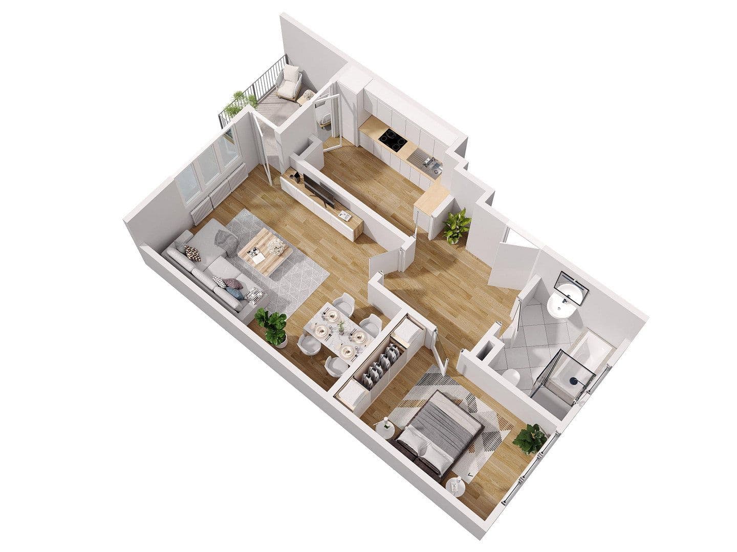 Prodej bytu 2+1 61 m², Zum Teich 14a, Potsdam, Braniborsko Prodej bytu 2+1 61 m², Zum Teich 14a, Potsdam, Braniborsko