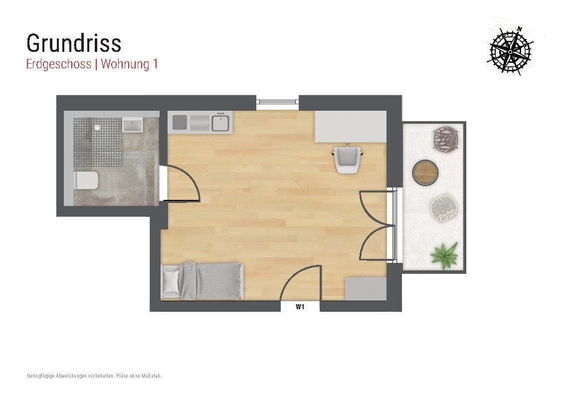 Pronájem bytu 1+1 33 m², Rebhuhnstr. 11, Augsburg, Bavorsko Pronájem bytu 1+1 33 m², Rebhuhnstr. 11, Augsburg, Bavorsko
