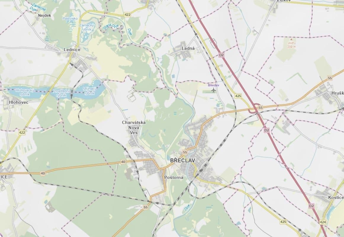 Prodej pozemku 3.585 m², Břeclav, Jihomoravský kraj Prodej pozemku 3.585 m², Břeclav, Jihomoravský kraj