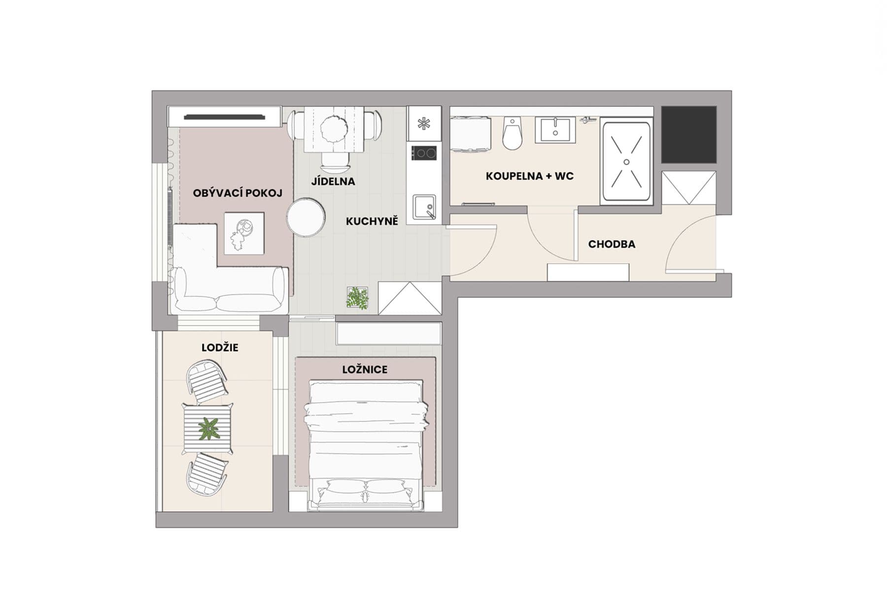Prodej bytu 2+kk 30 m², Pod Harfou, Praha, Praha Prodej bytu 2+kk 30 m², Pod Harfou, Praha, Praha