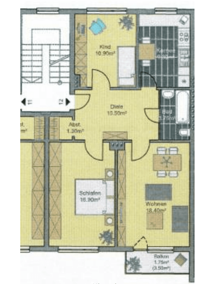 Pronájem bytu 3+1 73 m², Hamburg, Hamburg Pronájem bytu 3+1 73 m², Hamburg, Hamburg