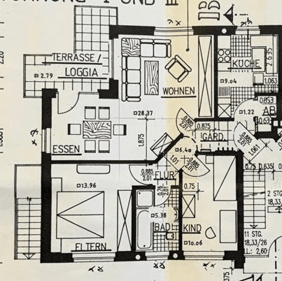 Pronájem bytu 3+1 77 m², Kolberger Straße 19, Fürstenau, Dolní Sasko Pronájem bytu 3+1 77 m², Kolberger Straße 19, Fürstenau, Dolní Sasko