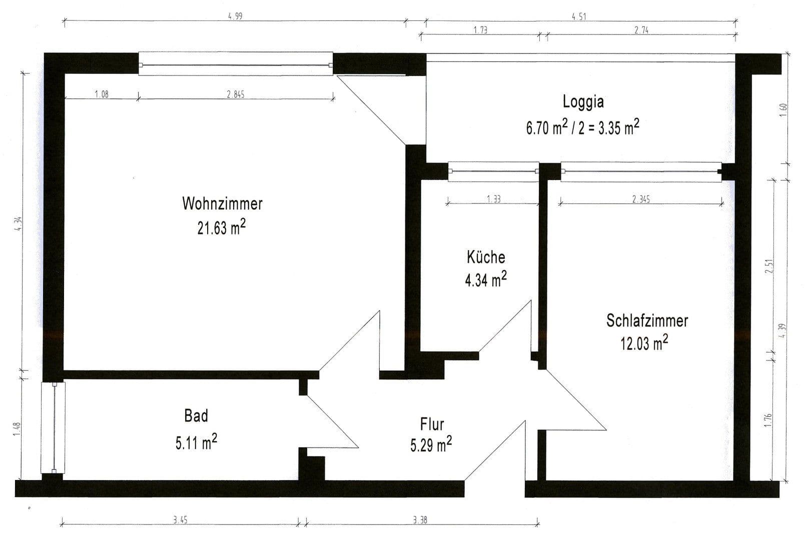 Prodej bytu 2+1 52 m², Hannover, Dolní Sasko Prodej bytu 2+1 52 m², Hannover, Dolní Sasko