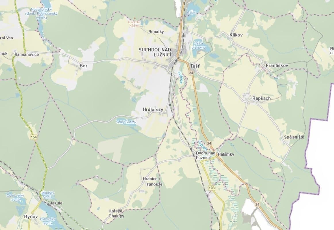 Prodej pozemku 1.336 m², Suchdol nad Lužnicí, Jihočeský kraj Prodej pozemku 1.336 m², Suchdol nad Lužnicí, Jihočeský kraj