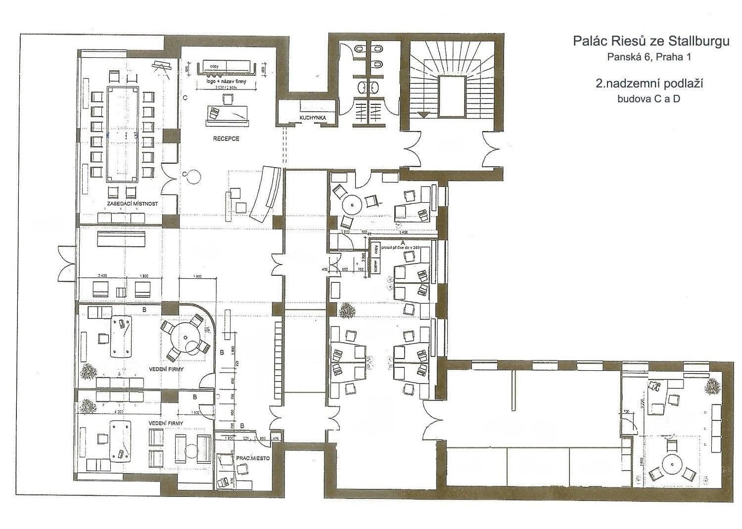 Pronájem kanceláře 432 m², Panská, Praha, Praha Pronájem kanceláře 432 m², Panská, Praha, Praha