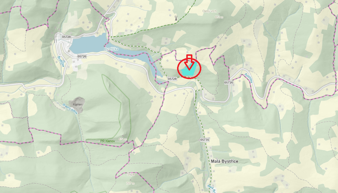 Prodej pozemku 5.829 m², Malá Bystřice, Zlínský kraj Prodej pozemku 5.829 m², Malá Bystřice, Zlínský kraj