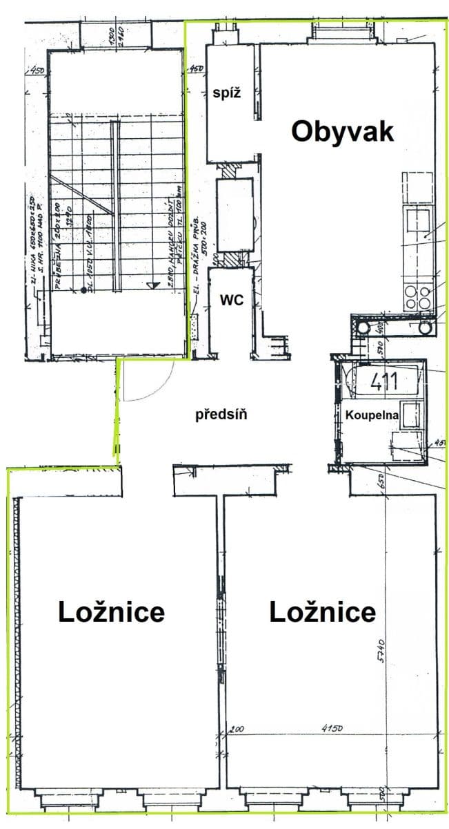 Pronájem bytu 3+1 90 m², Sudoměřská, Praha, Praha Pronájem bytu 3+1 90 m², Sudoměřská, Praha, Praha
