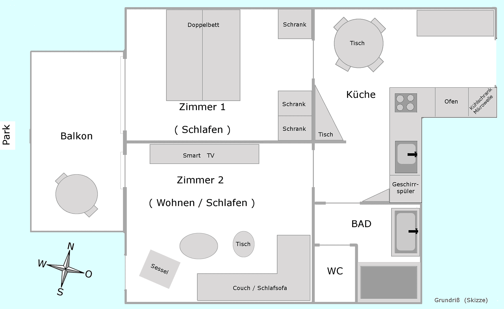 Pronájem bytu 2+1 51 m², Mathildenstraße 36, Tübingen, Bádensko-Württembersko Pronájem bytu 2+1 51 m², Mathildenstraße 36, Tübingen, Bádensko-Württembersko