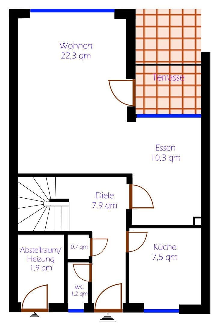 Prodej domu 98 m², pozemek 172 m², Schölischer Hochfeld 25, Stade, Dolní Sasko Prodej domu 98 m², pozemek 172 m², Schölischer Hochfeld 25, Stade, Dolní Sasko