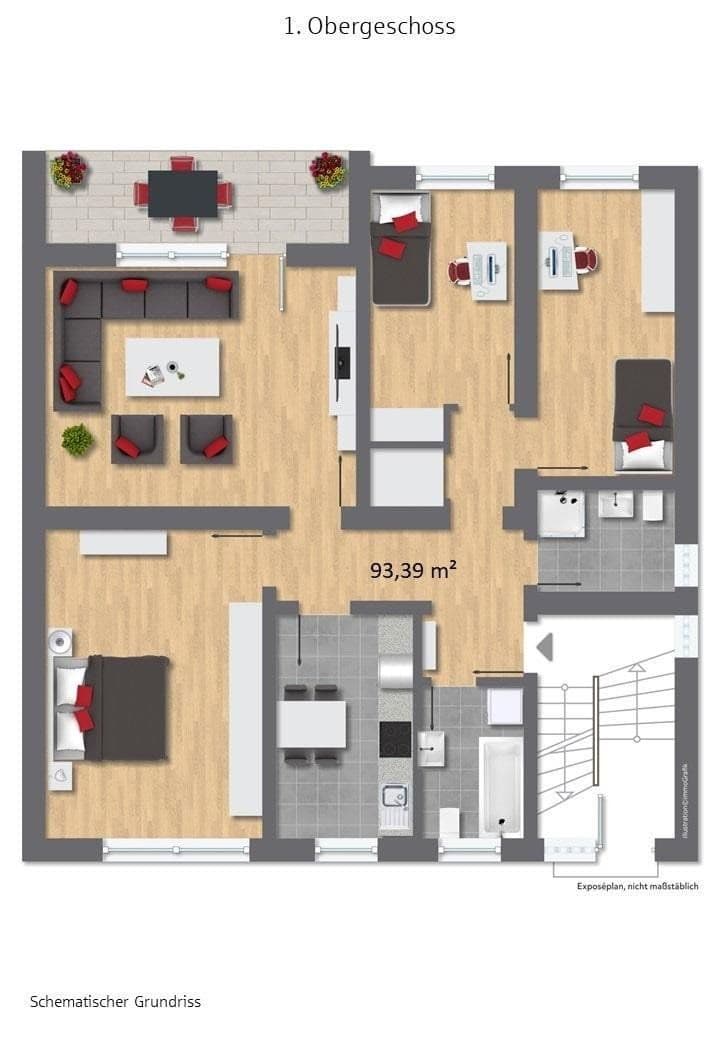 Prodej bytu 4+kk 94 m², Essen, Severní Porýní-Vestfálsko Prodej bytu 4+kk 94 m², Essen, Severní Porýní-Vestfálsko