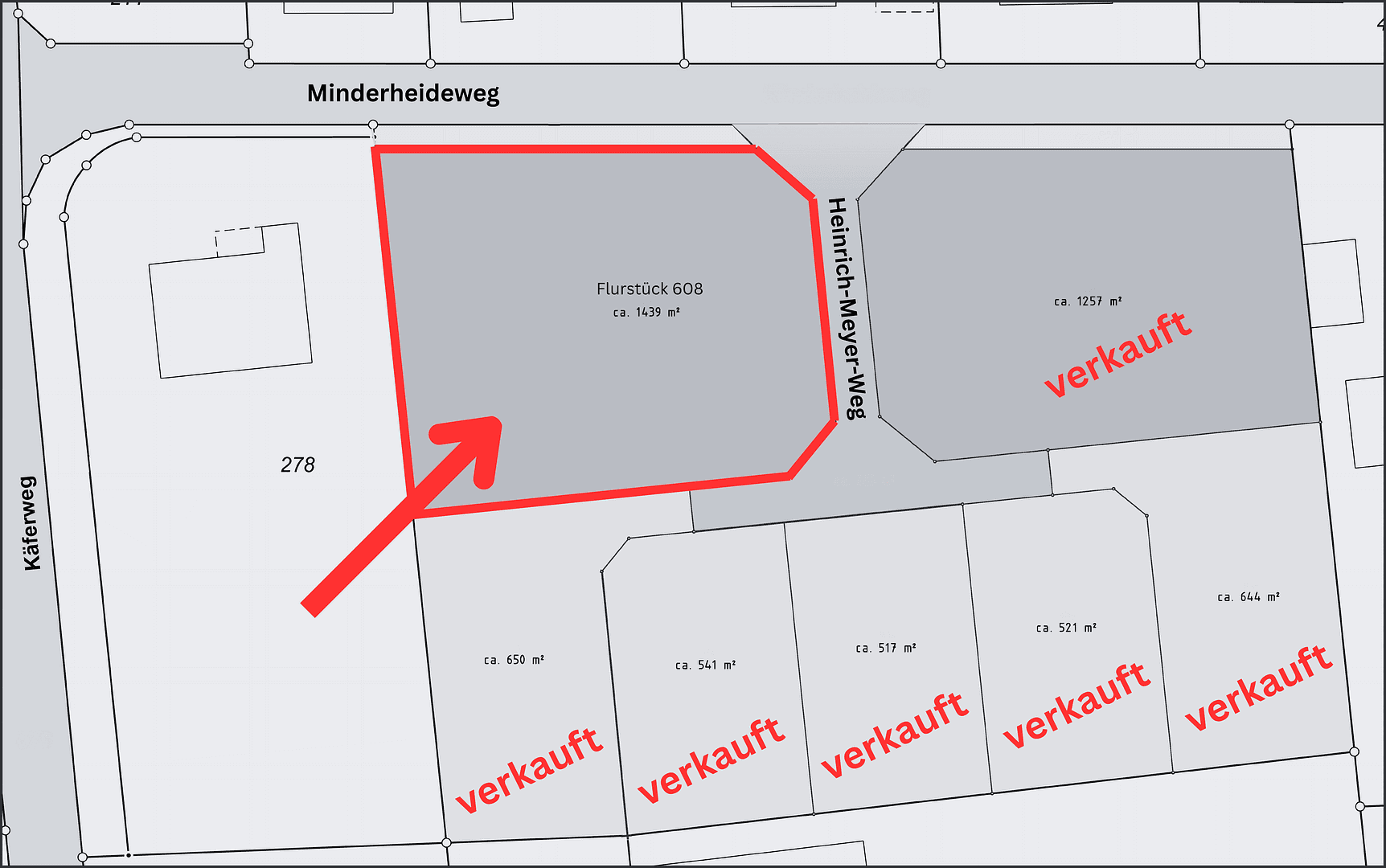 Prodej pozemku 1.439 m², Heinrich-Meyer-Weg, Minden, Severní Porýní-Vestfálsko Prodej pozemku 1.439 m², Heinrich-Meyer-Weg, Minden, Severní Porýní-Vestfálsko