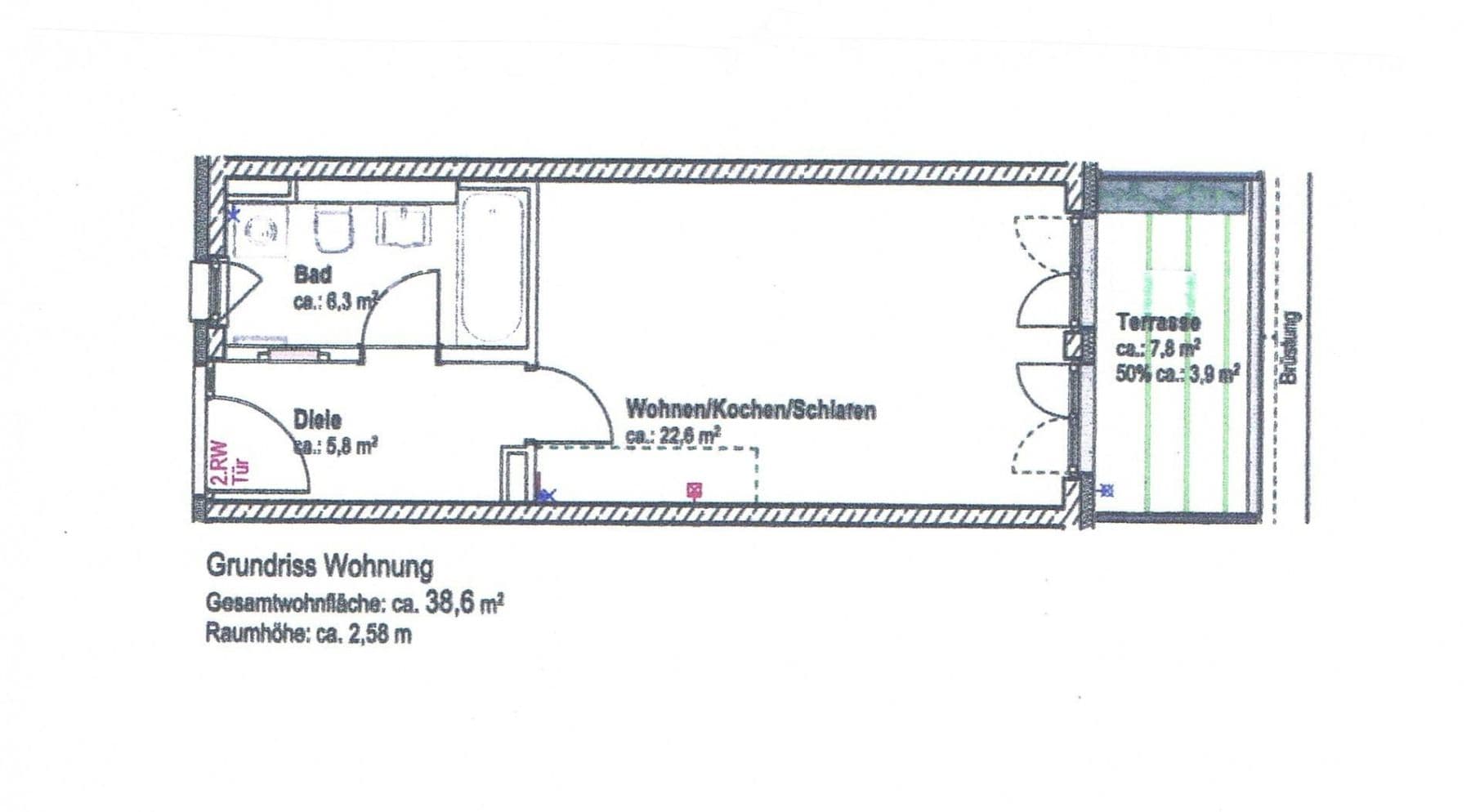 Pronájem bytu 1+1 39 m², Haar (Kreis München), Bavorsko Pronájem bytu 1+1 39 m², Haar (Kreis München), Bavorsko