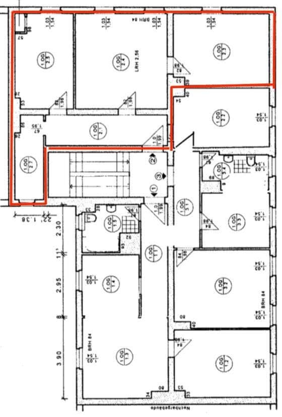 Pronájem bytu 2+1 69 m², Bernburgerstraße 16, Dessau-Roßlau, Sasko-Anhaltsko Pronájem bytu 2+1 69 m², Bernburgerstraße 16, Dessau-Roßlau, Sasko-Anhaltsko