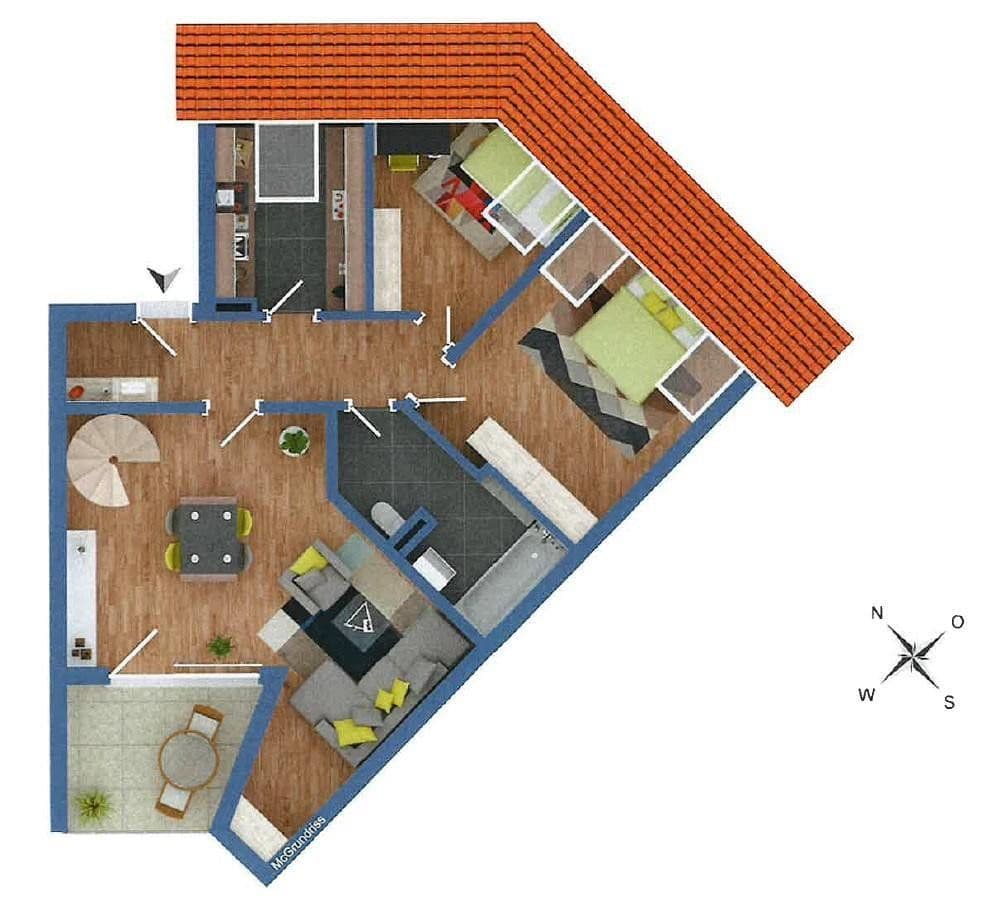 Pronájem bytu 3+kk 77 m², Filderstadt, Bádensko-Württembersko Pronájem bytu 3+kk 77 m², Filderstadt, Bádensko-Württembersko