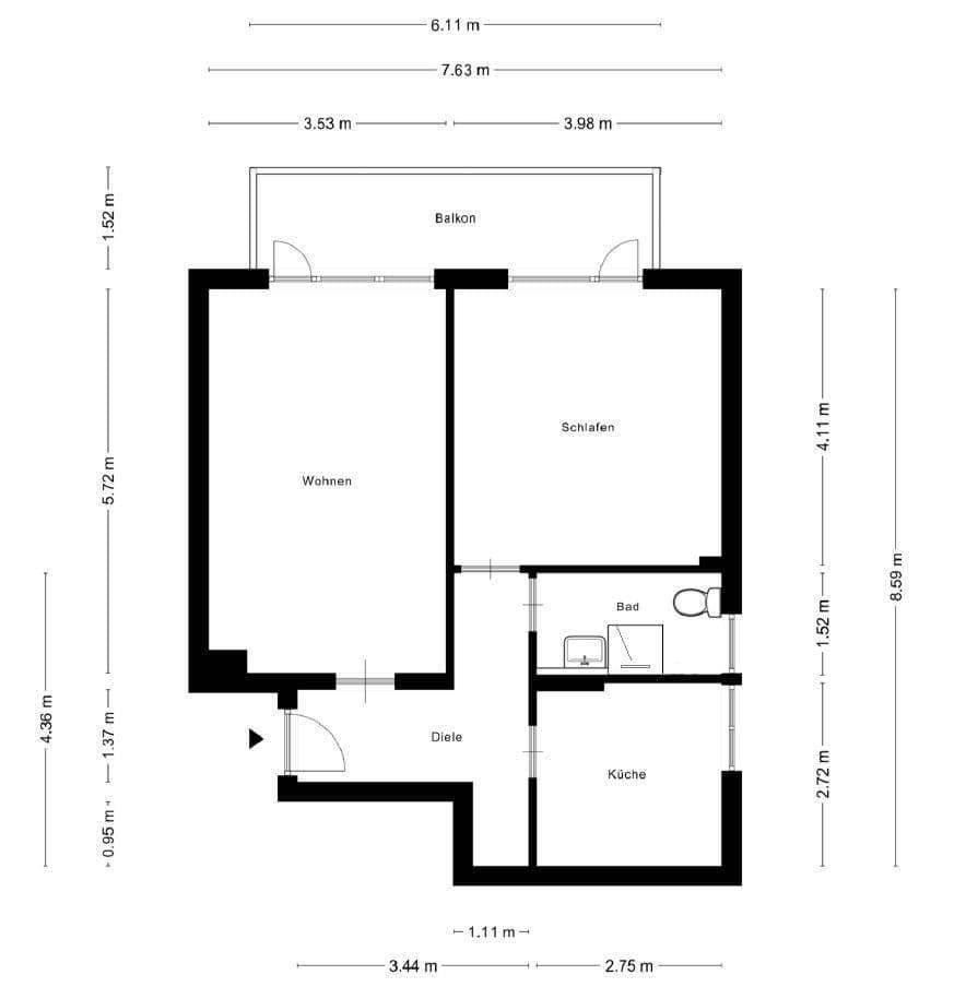 Prodej bytu 2+1 60 m², Köln, Severní Porýní-Vestfálsko Prodej bytu 2+1 60 m², Köln, Severní Porýní-Vestfálsko