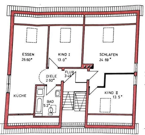 Pronájem bytu 4+1 86 m², Gernotstraße, Gernsheim, Hessen Pronájem bytu 4+1 86 m², Gernotstraße, Gernsheim, Hessen