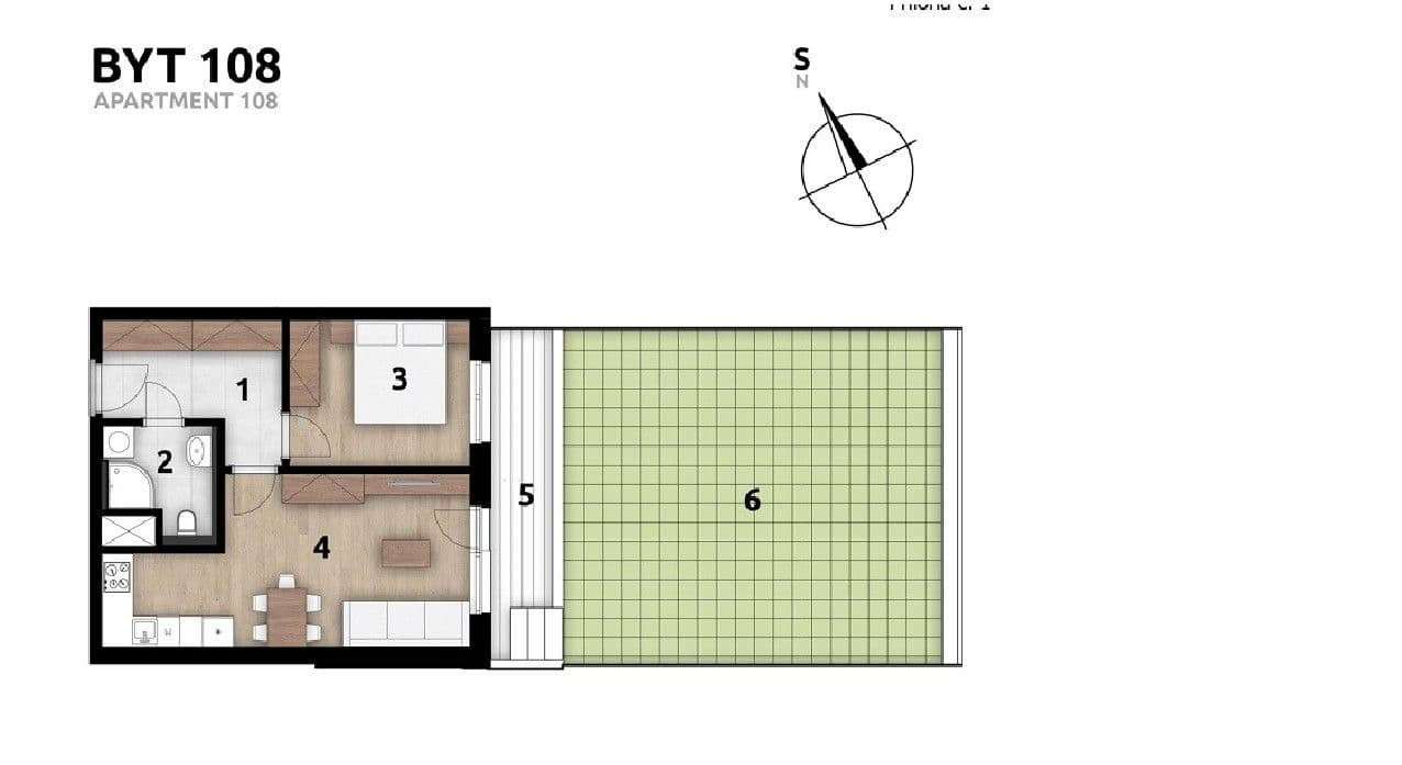 Prodej bytu 2+kk 45 m², Strančická, Praha, Praha Prodej bytu 2+kk 45 m², Strančická, Praha, Praha