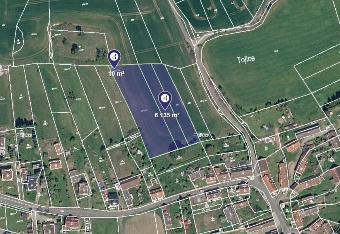 Prodej pozemku 12.944 m², Tojice, Plzeňský kraj Prodej pozemku 12.944 m², Tojice, Plzeňský kraj