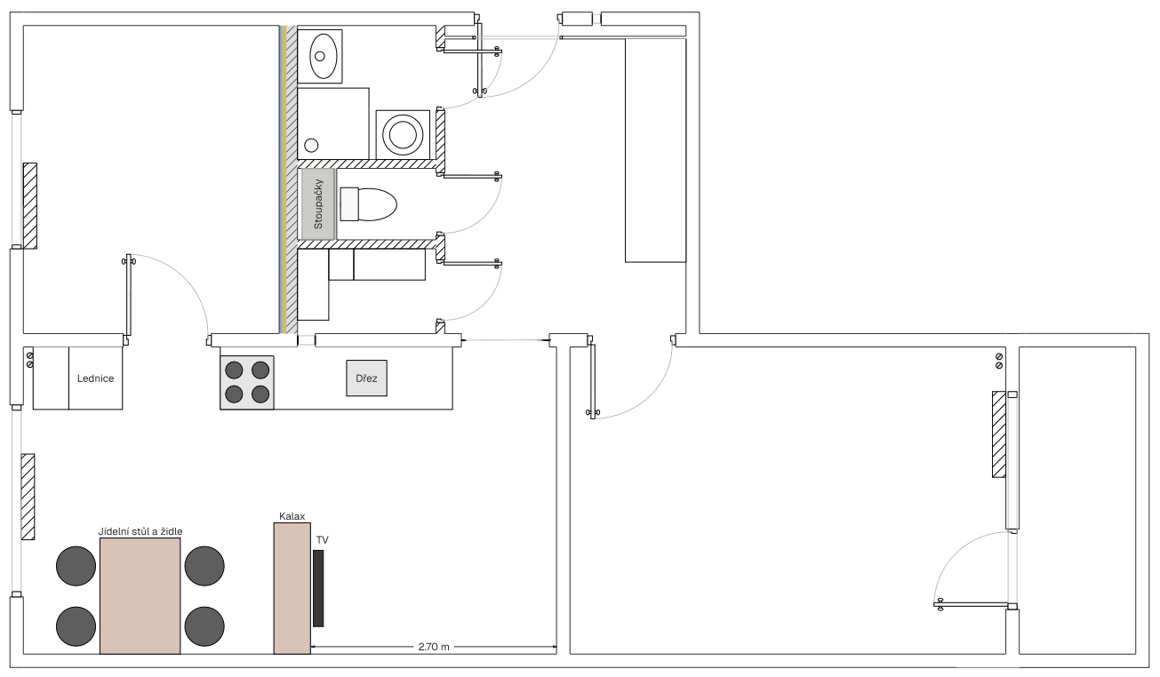 Pronájem bytu 3+kk 61 m², Kryštofova, Praha, Praha Pronájem bytu 3+kk 61 m², Kryštofova, Praha, Praha