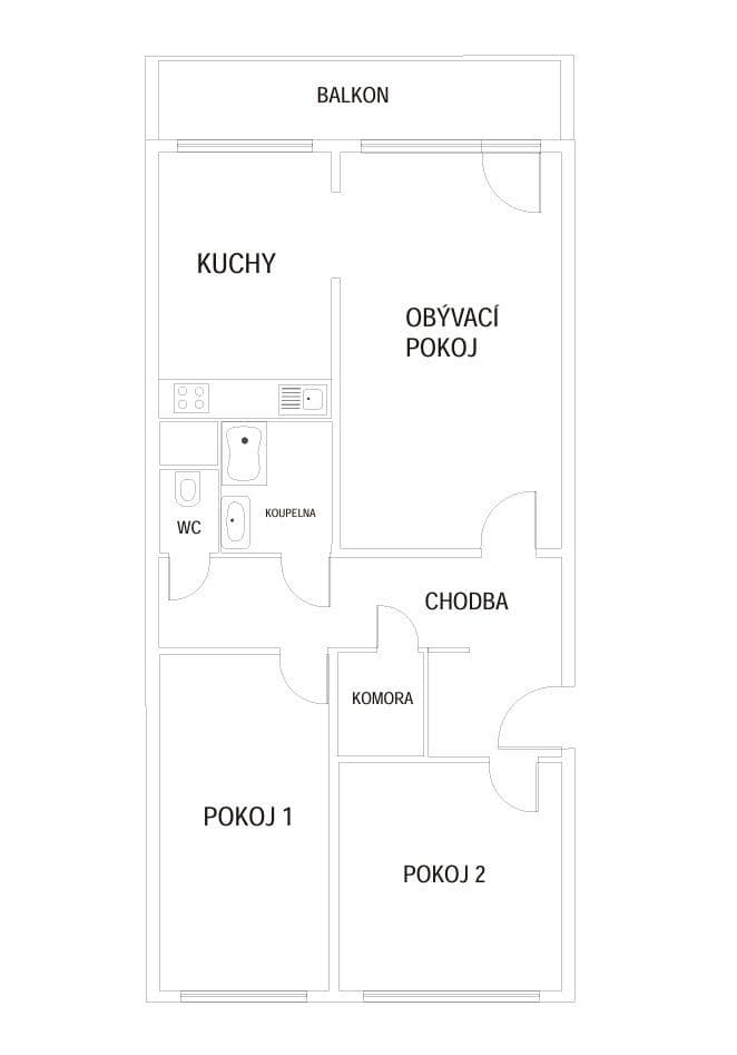 Pronájem bytu 3+1 70 m², Jablonecká, Praha, Praha Pronájem bytu 3+1 70 m², Jablonecká, Praha, Praha