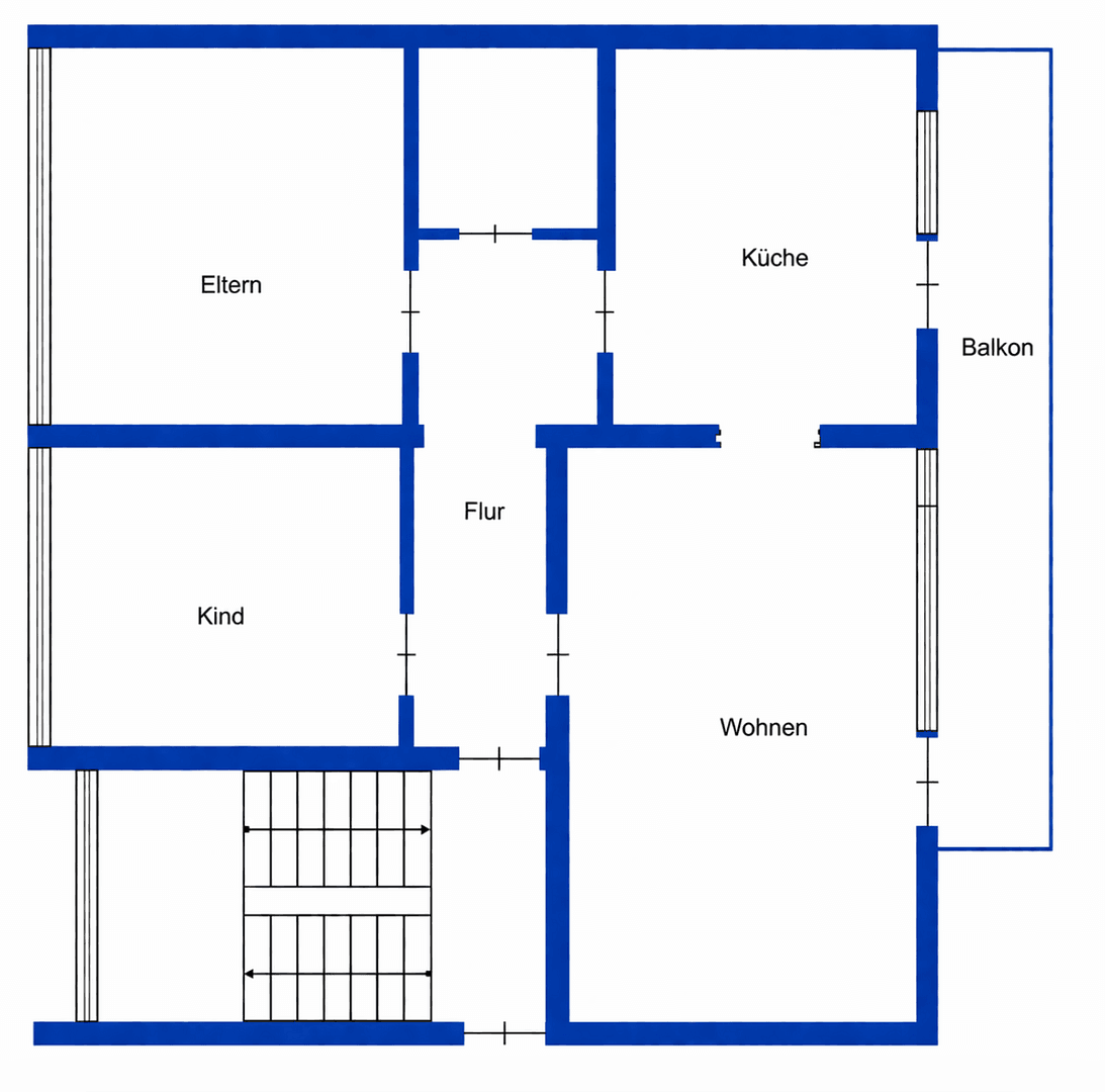 Pronájem bytu 3+1 73 m², Virgiliastraße 23, Essen, Severní Porýní-Vestfálsko Pronájem bytu 3+1 73 m², Virgiliastraße 23, Essen, Severní Porýní-Vestfálsko