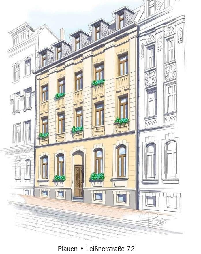 Pronájem bytu 2+kk 61 m², Leißnerstraße 72, Plauen, Sasko Pronájem bytu 2+kk 61 m², Leißnerstraße 72, Plauen, Sasko